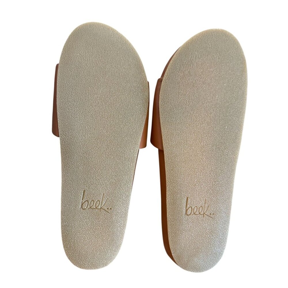 NWB Beek Gallito Leather Slide Sandal Classic Tan Sizes 8, 9 - Picture 5 of 8